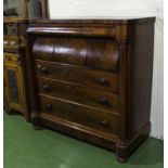 A Victorian mahogany Scotch chest of drawers.4 ft 2 inch tall .4 ft 2 inch wide.