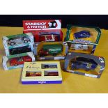 A collection of Corgi die cast model cars