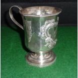 A silver footed cup