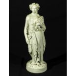 A Parian Ware classical figure, 32cm tall