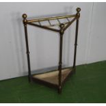 A brass stick stand