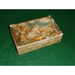 An early 19th century French painted ivory box