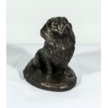 A cold cast bronze resin by Mary Beattie 'Pekingese'