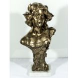 A cold cast resin bronze of The Flowergirl