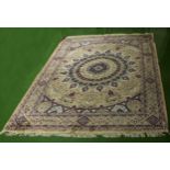 A beige ground Keshan carpet, 2.8m x 2m