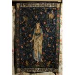 A wall hanging tapestry 'Flora' after William Morris. 112cm x 69cm