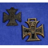 Two iron crosses