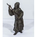 A Japanese bronze figure