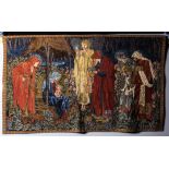 A wall hanging tapestry, William Morris 'The Adoration of the Magi' 70cm x 118cm