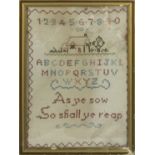 A framed sampler