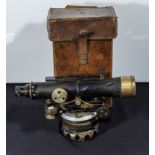 A theodolite in leather case
