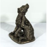 A cold cast resin bronze of 'Scratch'