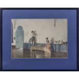 A framed Russell Flint print