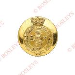 Royal East India Volunteers Officer's flat-back gilt coatee button. . A rich gilt example by I