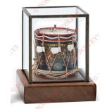 Irish Guards Miniature Regimental Side Drum. . This is a very good quality brass miniature table top