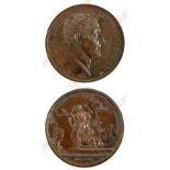 The Duke of Wellington and the English Army Arrives in the Peninsula, 1808 Bronze Medal.. This