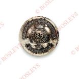 85th (King's Light Infantry) Regiment Georgian Officer's silver plated closed-back coatee button.. A