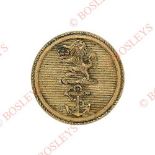 Honourable East India Company Marine Georgian Officer's gilt flat-back coatee button.. A good scarce
