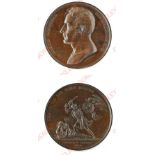 Mudie Series of National Medals the Death of Sir John Moore 1809 Bronze Medal.. This bronze medal