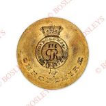 Shropshire Militia George III Officer's gilt open-back coatee button.. A fine scarce convex