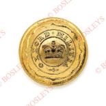 Oxfordshire Militia Victorian Officer's gilt closed-back coatee button.. A fine scarce example