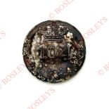 104th (New Brunswick) Regiment of Foot George III Officer's silver plated open-back coatee button