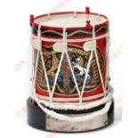 Life Guards Miniature Regimental Side Drum. . This is a very good quality brass miniature table