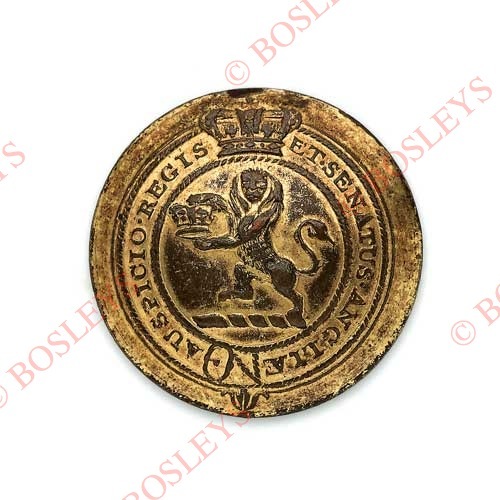 Honourable East India Company Georgian Officer's gilt open-back coatee button.. A good scarce