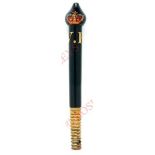 Victorian 19th Century Police Constables Truncheon. . An unusual example, of turned timber with a