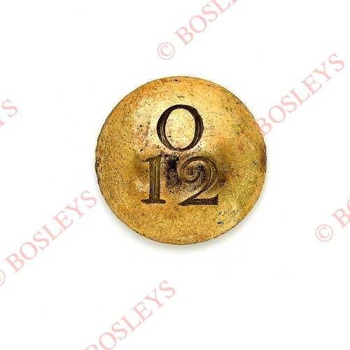 Oxfordshire Militia Georgian Officer's gilt hollow-back coatee button circa 1803-33.. A good