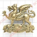 4th Battalion, The Buffs Royal East Kent Regiment rare OR’s cap badge.Die-stamped brass example. (KK