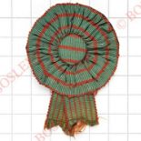 4th Bn. King’s Shropshire Light Infantry head-dress rosette.A rare example in the colours of the