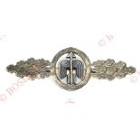 German Third Reich WW2 Luftwaffe 2nd Class Operational Flying Clasp for Day Fighter by G.H. Osang,