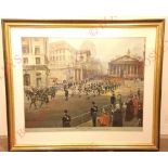 Royal Dragoons Tricentery Parade Print City of London. This large colour print depicts the