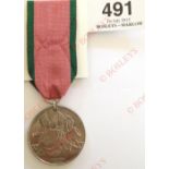 Turkish Crimea Medal. English issue. A good unnamed example as issued with “Crimea 1855” to the base