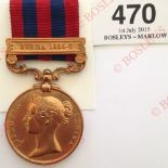 Bengal Army Hospital Native Corps. Bronze India General Service Medal 1854-95. Awarded to “1174 WARD