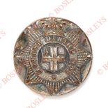 Royal London Militia Victorian Officer’s silver plated closed-back coatee button. A good scarce