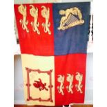 British Royal Standard. A Very Large Impressive Example A rare large printed cotton example