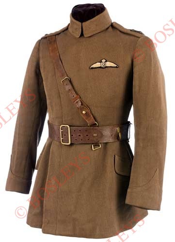 WW1 Royal Flying Corps Attributed Casualty Pilot’s “Maternity” Pattern Tunic A rare attributed