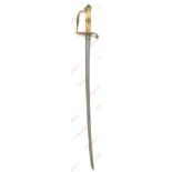 Napoleonic War Period British Royal Navy Officer’s Pattern Five Ball Spadroon Sword / Hanger. This