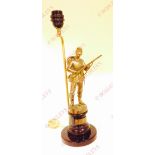 1903 Spelter Figure of an Austrian Light Infantry Jager Rifleman. This figure depicts a full