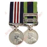 Duke of Wellington’s Regiment / KOYLI Crowned Head Military Medal for the North West Frontier