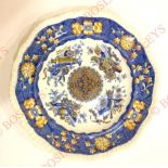 Bengal Artillery Early 19th century Officers’ Mess china Plate . This example is made by the Spode