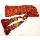 Field Marshal Lord Methuen’s Scots Guards Officer’s State Shoulder Sash. A rare Victorian