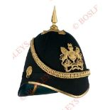 Royal Engineers Victorian Officer’s Home Service Pattern Blue Cloth Helmet circa 1878-1901. A very