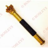 Victorian 19th century gilt Tipstaff by Parker, Field and Sons. A scarce example by Parker, Field