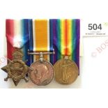 WW1 11th Bn King’s Own Yorkshire Light Infantry Officer’s Casualty Group of Three Medals. Awarded to