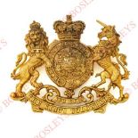 King’s Colonials scarce slouch hat badge. A fine die-stamped yellow brass example incorporating