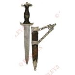 German. Third Reich SS Model 1936 chained dagger. A good scarce, correctly unmarked, example. The