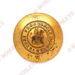 3rd (East Kent) Regiment of Foot (The Buffs) Georgian Officer’s gilt open-back coatee button. A fine